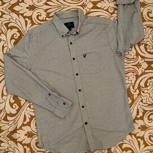Men’s Small Stripe Button Down